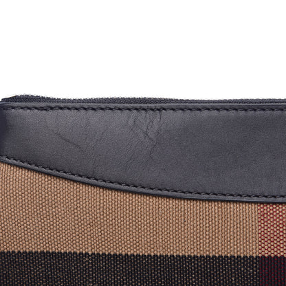 Burberry Mega Check Peyton Crossbody Clutch Bag Black 10 of 11