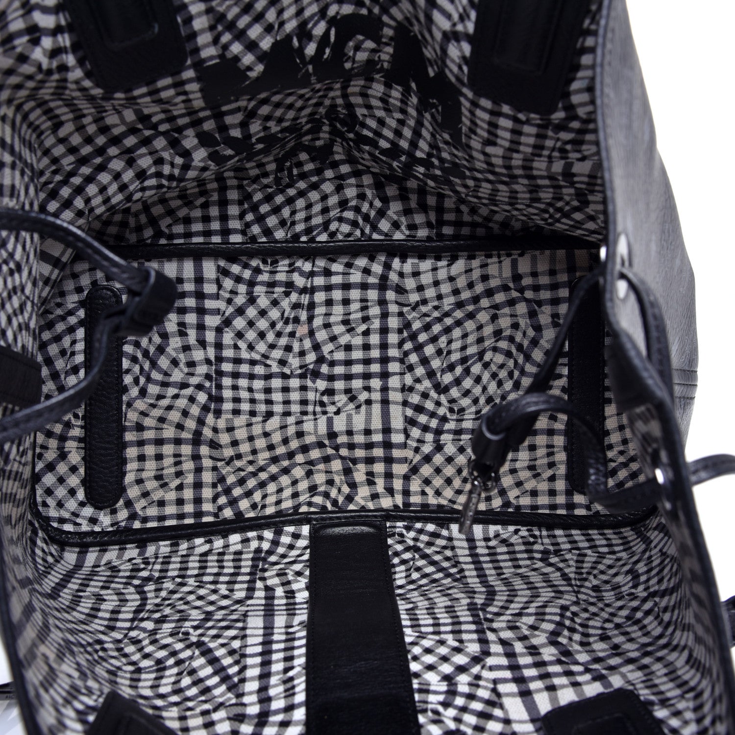 MCM Visetos Medium Liz Reversible Shopper Tote Black 6 of 16