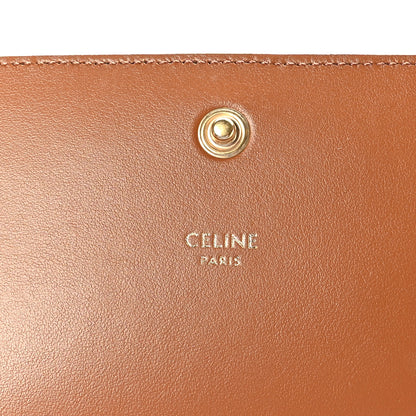 Celine Canvas Calfskin Triomphe Multipochette Grege 6 of 9