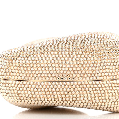 Judith Leiber Crystal Heart Minaudiere Clutch Gold 9 of 14