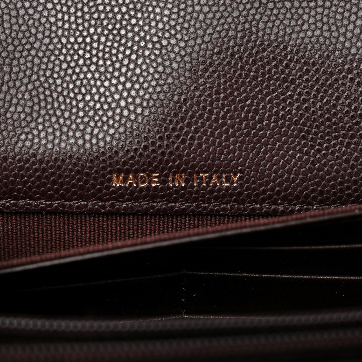 Chanel Caviar Quilted Large Gusset Flap Wallet Dark Brown 7 of 11