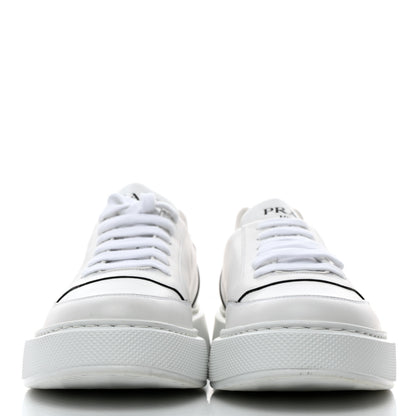 Prada Calfskin Mens Montana Low Top Sneakers 7 White 2 of 9