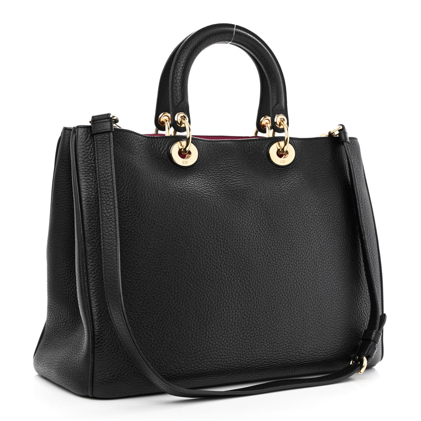 Bullcalf Large Diorissimo Tote Black Rose Indien