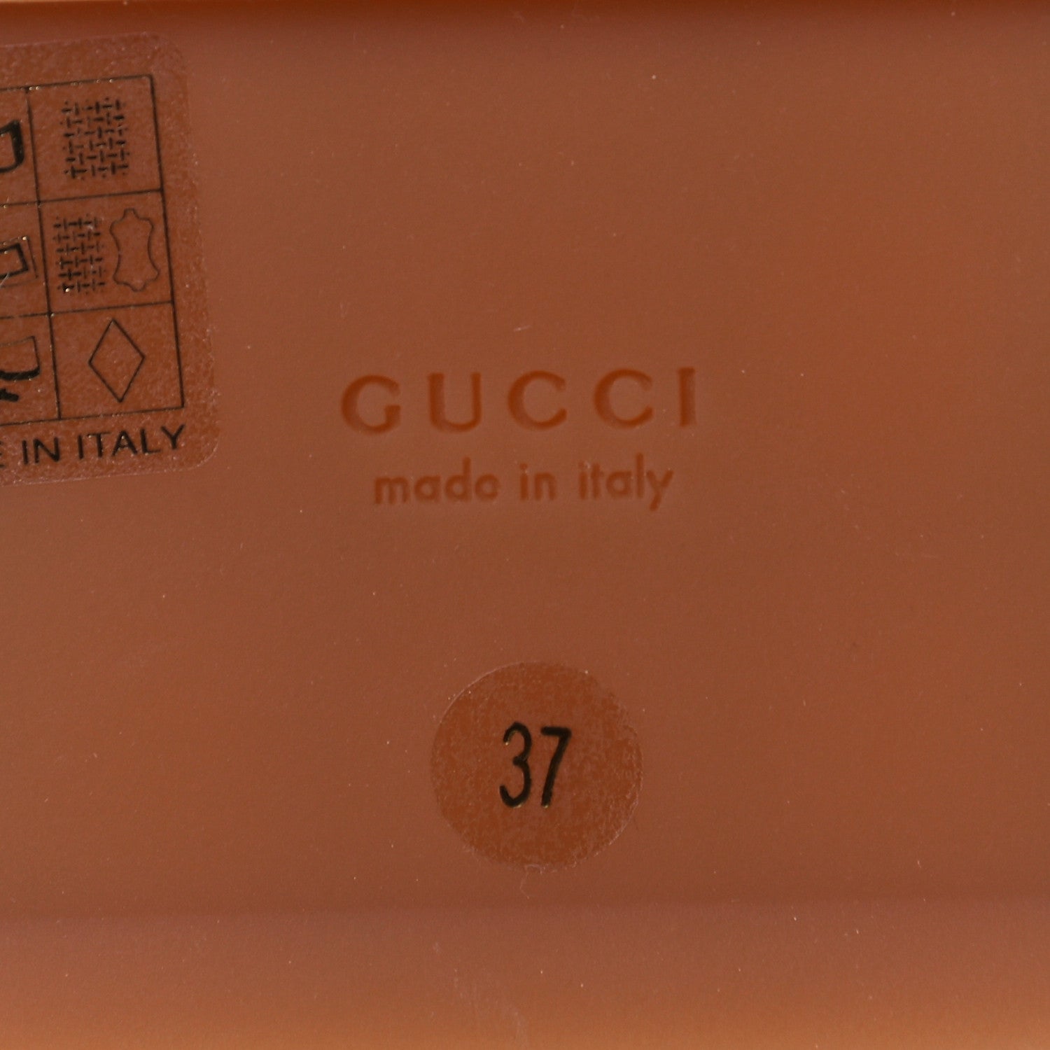 Gucci Canvas GG Monogram Angelina Platform Slide Sandals 37 Beige Ruggine 6 of 8