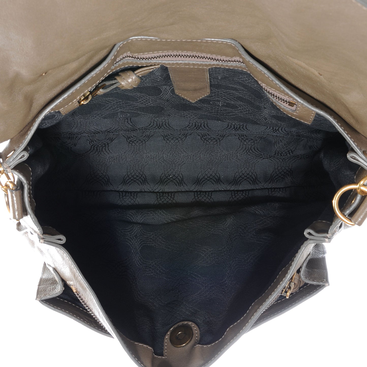 Lambskin PS1 Medium Satchel Smoke