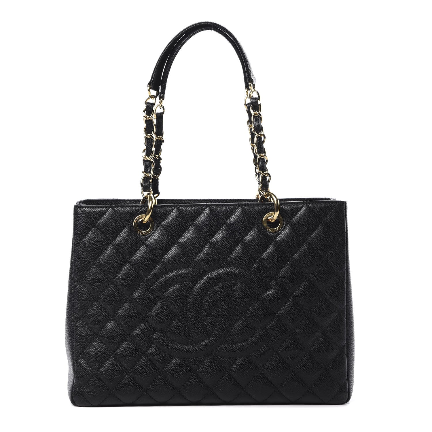Chanel Caviar Quilted Grand Shopping Tote GST Black 1 of 14