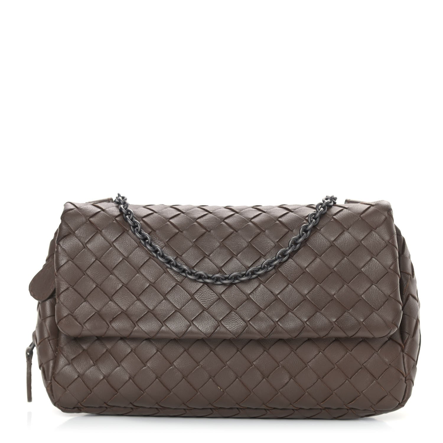 Bottega Veneta Nappa Intrecciato Mini Messenger Bag Espresso 1 of 13