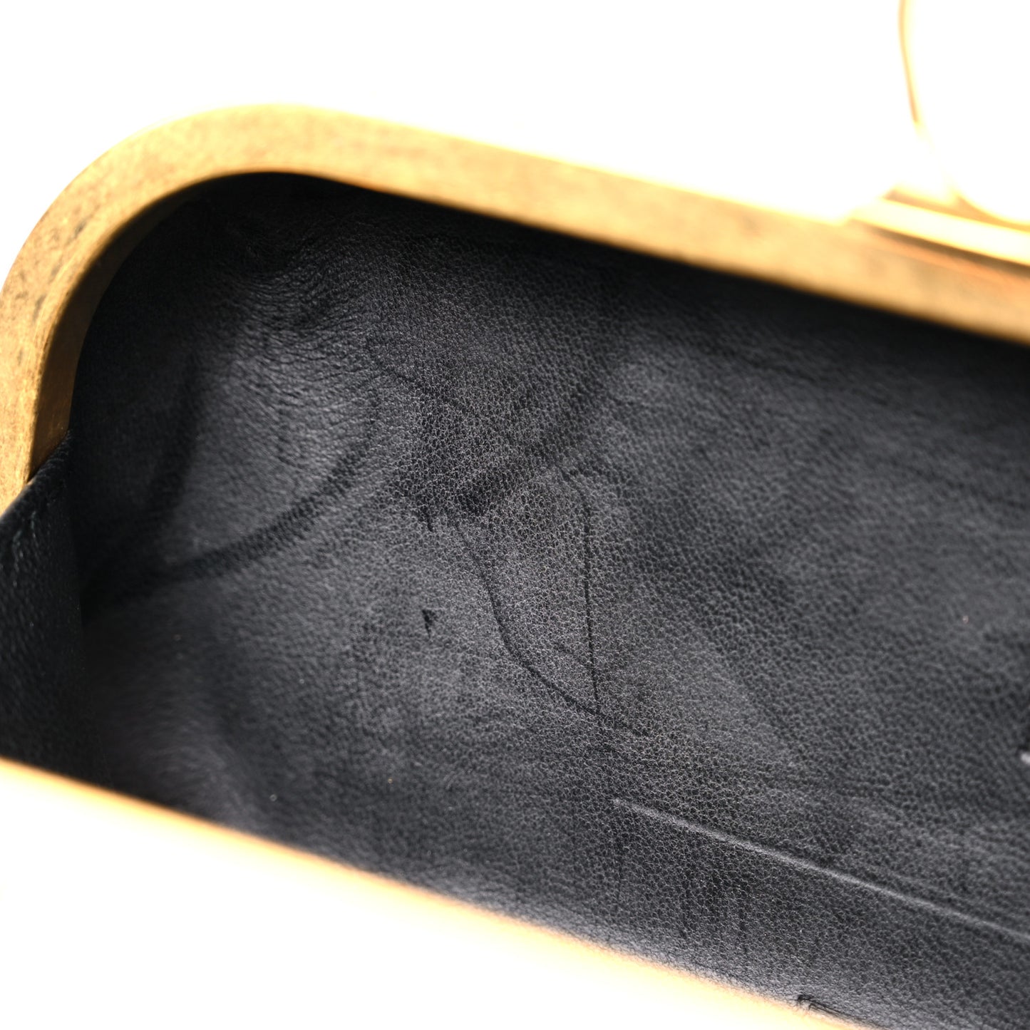 Snakeskin Knuckle Box Clutch Rose Gold