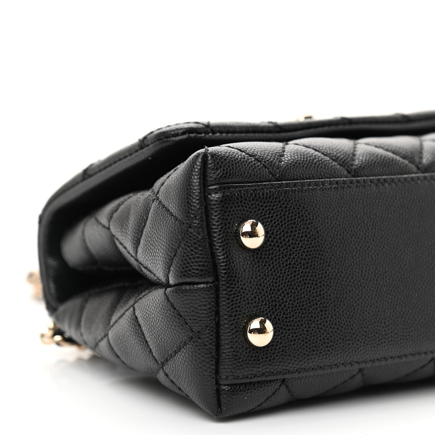 Chanel Caviar Quilted Extra Mini Coco Handle Flap Black 9 of 11