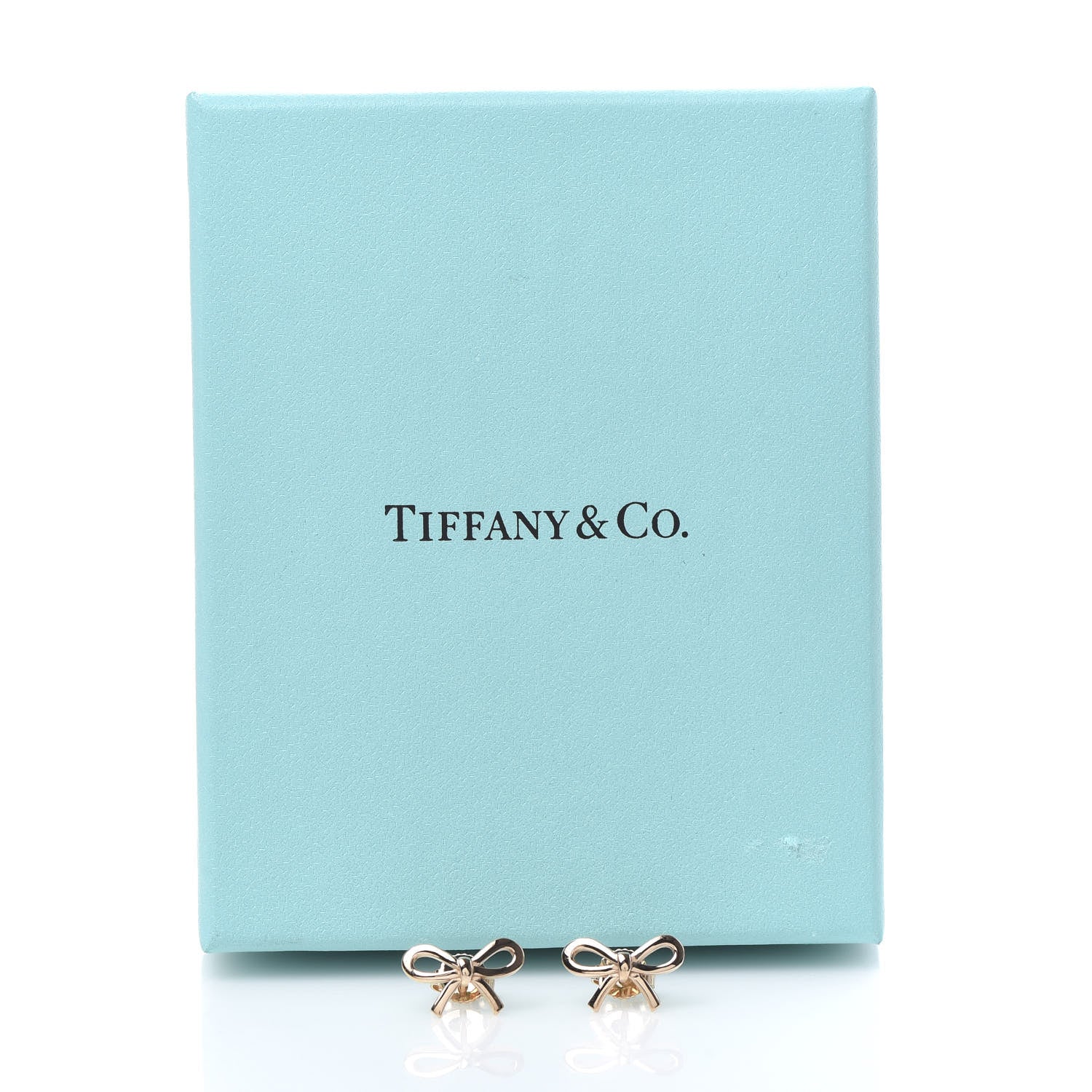 Tiffany 18K Rose Gold Bow Earrings 6 of 6