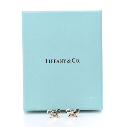 Tiffany 18K Rose Gold Bow Earrings 6 of 6