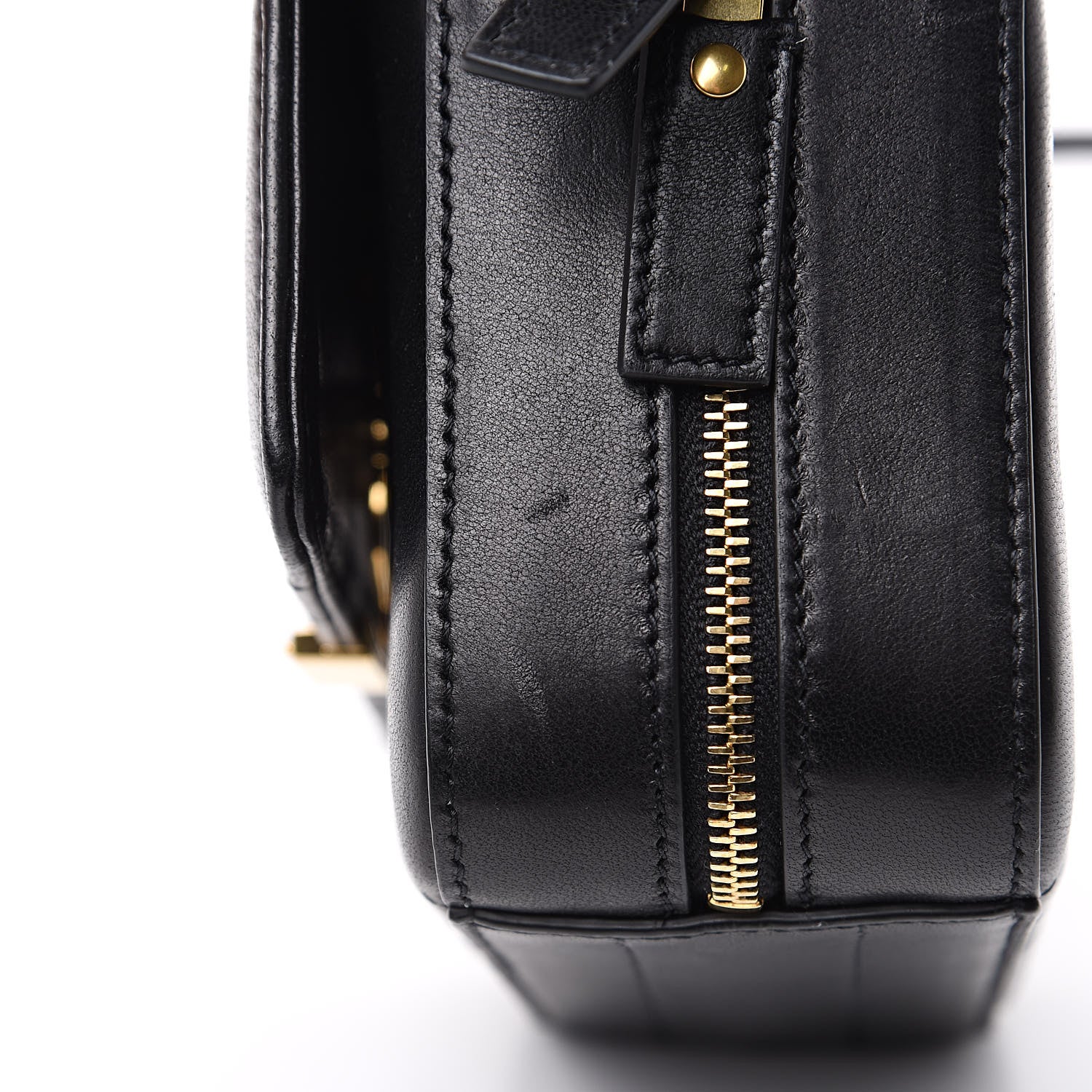 Saint Laurent Lambskin Matelasse Monogram Vicky Camera Bag Black 10 of 10