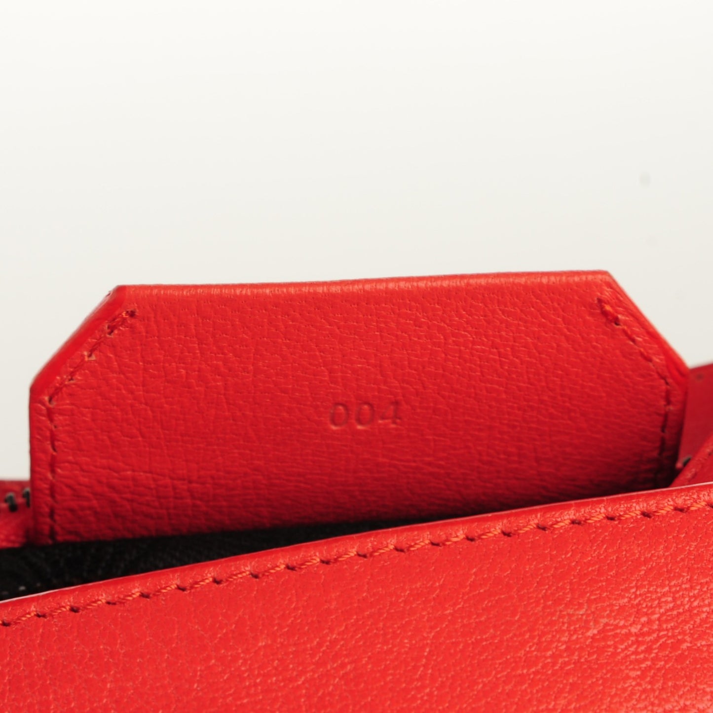 Lambskin PS1 Mini Pouch Messenger Bag Deep Coral