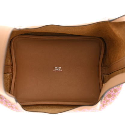 Hermes Swift Lucky Daisy Picotin Lock 18 PM Chai Rose White 5 of 11