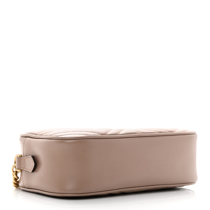Gucci Calfskin Matelasse Small GG Marmont Chain Shoulder Bag Porcelain Rose 4 of 12