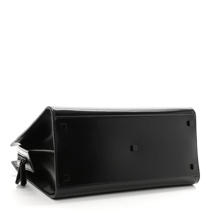 Saint Laurent Shiny Calfskin Medium Uptown Tote Black 4 of 9