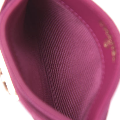 Chanel Caviar Quilted Boy Card Holder Fuchsia 5 of 9