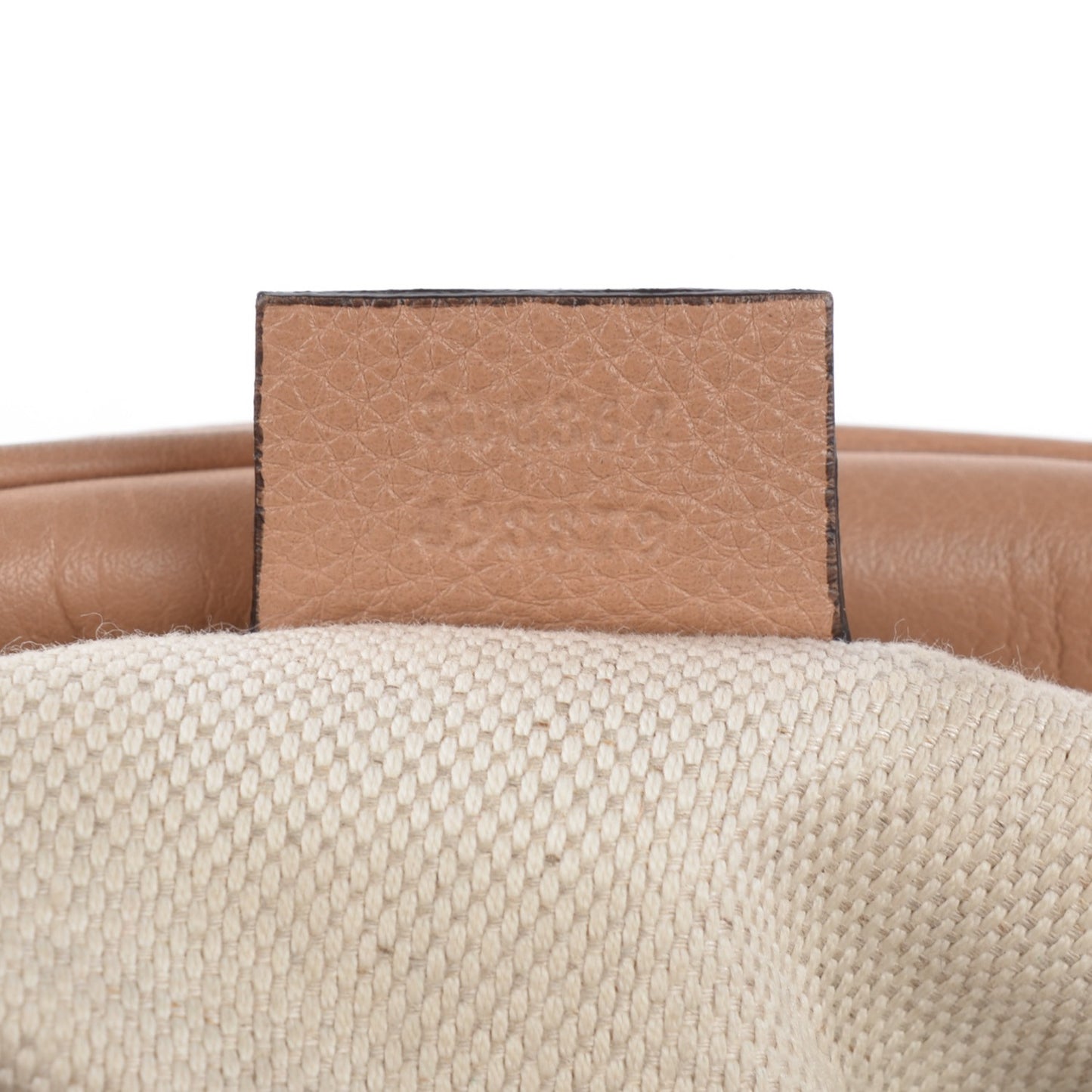 Pebbled Calfskin Small Soho Disco Bag Rose Beige