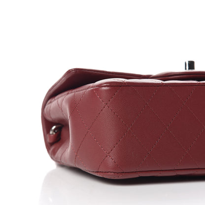 Chanel Lambskin Quilted Mini Rectangular Flap Burgundy 5 of 9
