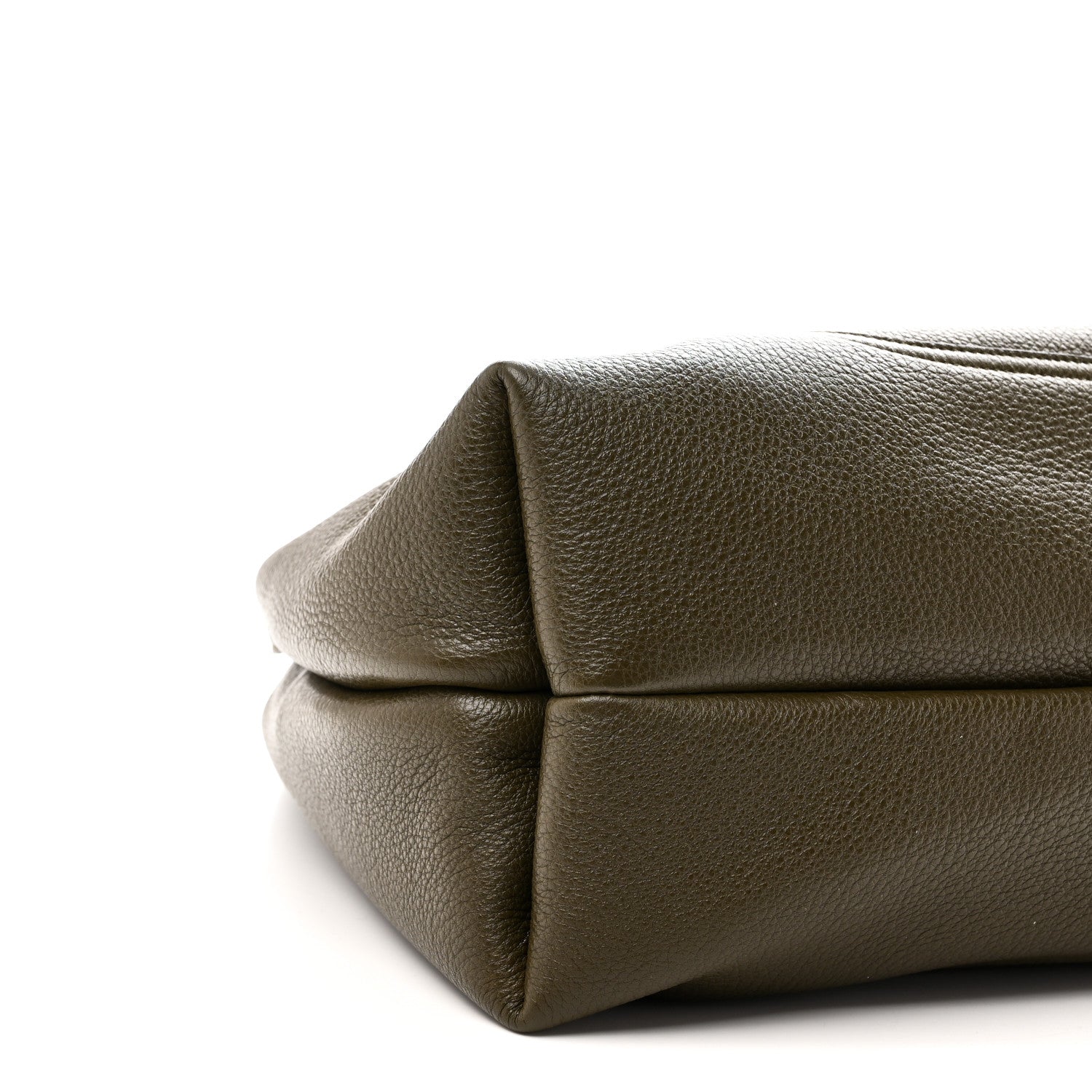 Gucci Grained Calfskin Softbit Maxi Shoulder Bag Forest Green 10 of 11