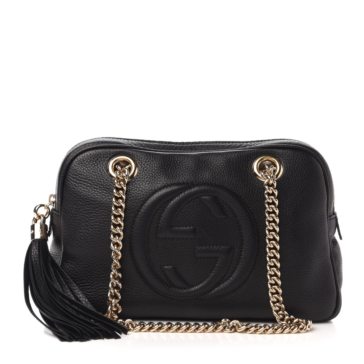 Gucci Pebbled Calfskin Small Soho Bowler Black 1 of 10