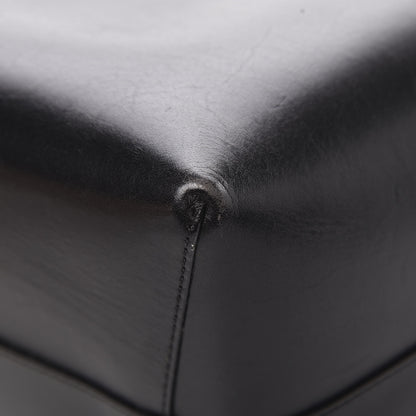 Mansur Gavriel Smooth Calfskin Large Shopping Tote Black Argento 11 of 17