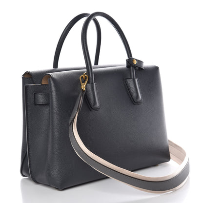 MCM Grained Calfskin Medium Milla Tote Phantom Grey 3 of 12