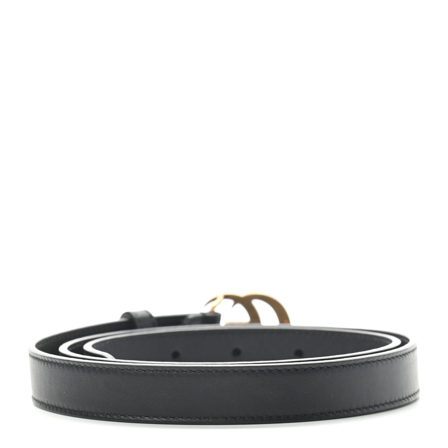 Calfskin Double G 20mm Belt 80 32 Black