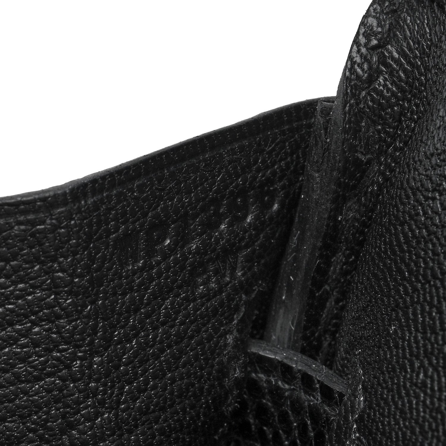 Hermes Lizard Birkin 25 Black 7 of 11