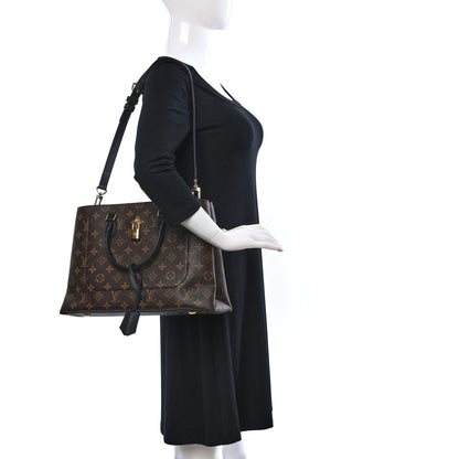 Louis Vuitton Monogram Flower Tote Black 2 of 9