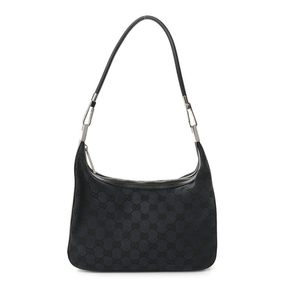 Gucci Monogram GG Small Clasp Hobo Black 1 of 10
