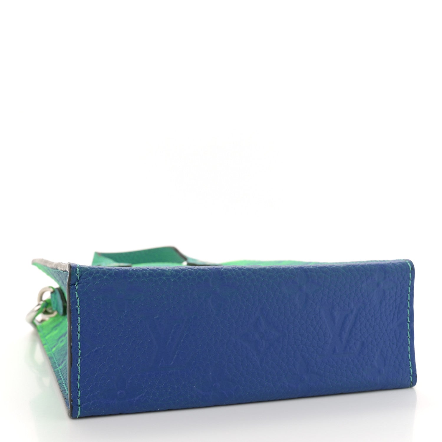 Louis Vuitton Taurillon Illusion Sac Plat XS Bleu Vert 4 of 10