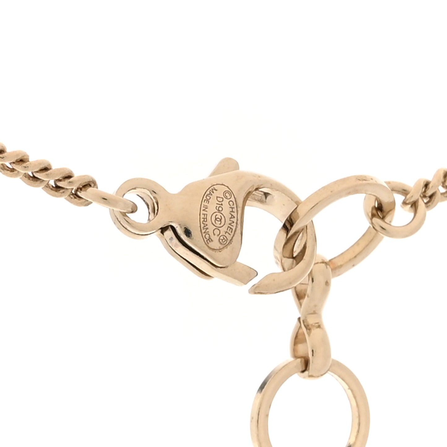 Resin Camera CC Necklace Black Gold