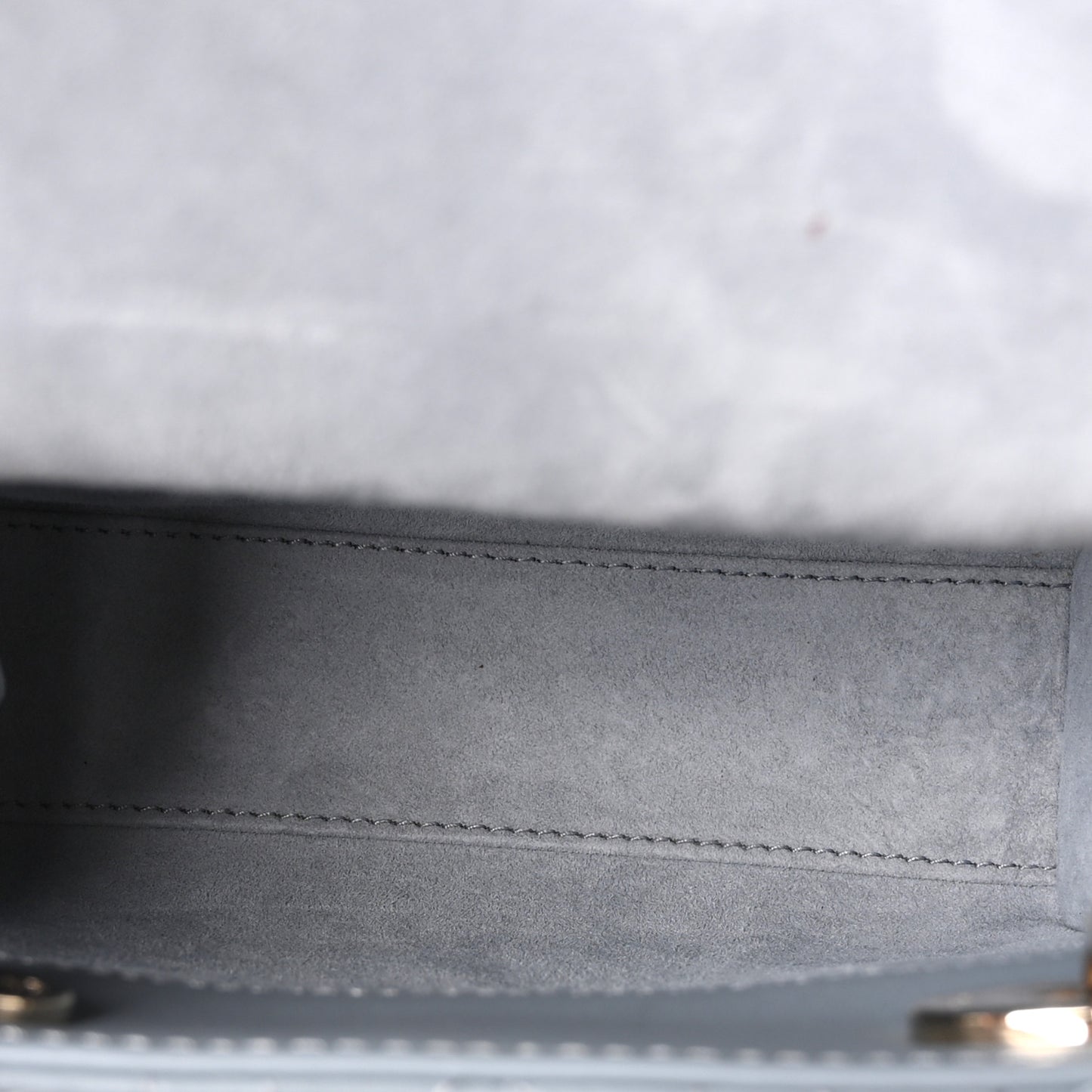Lambskin Cannage Mini Lady Dior Cloud Blue