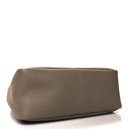 Prada Vitello Daino Soft Medium Zippered Top Handle Bag Argilla 4 of 10