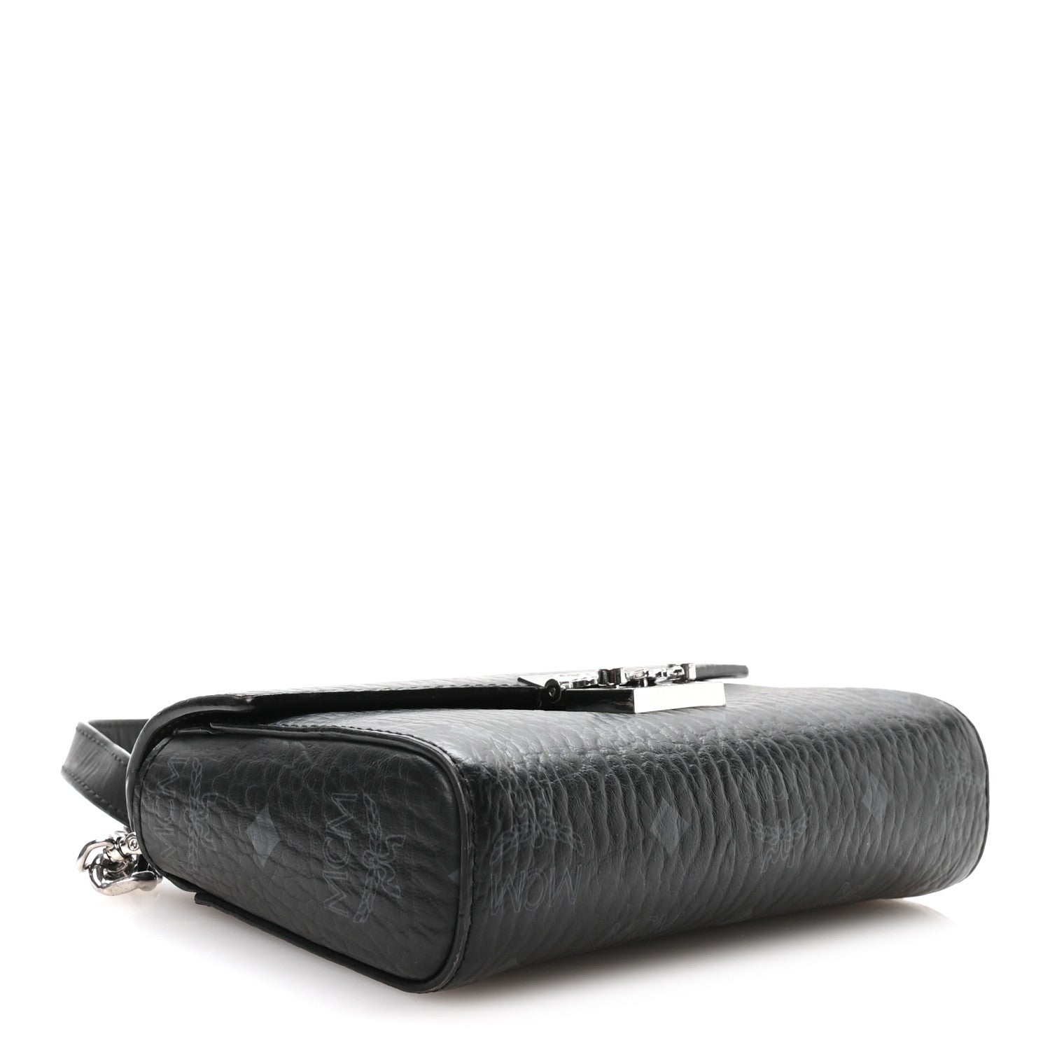 MCM Visetos Small Millie Crossbody Bag Black 4 of 10
