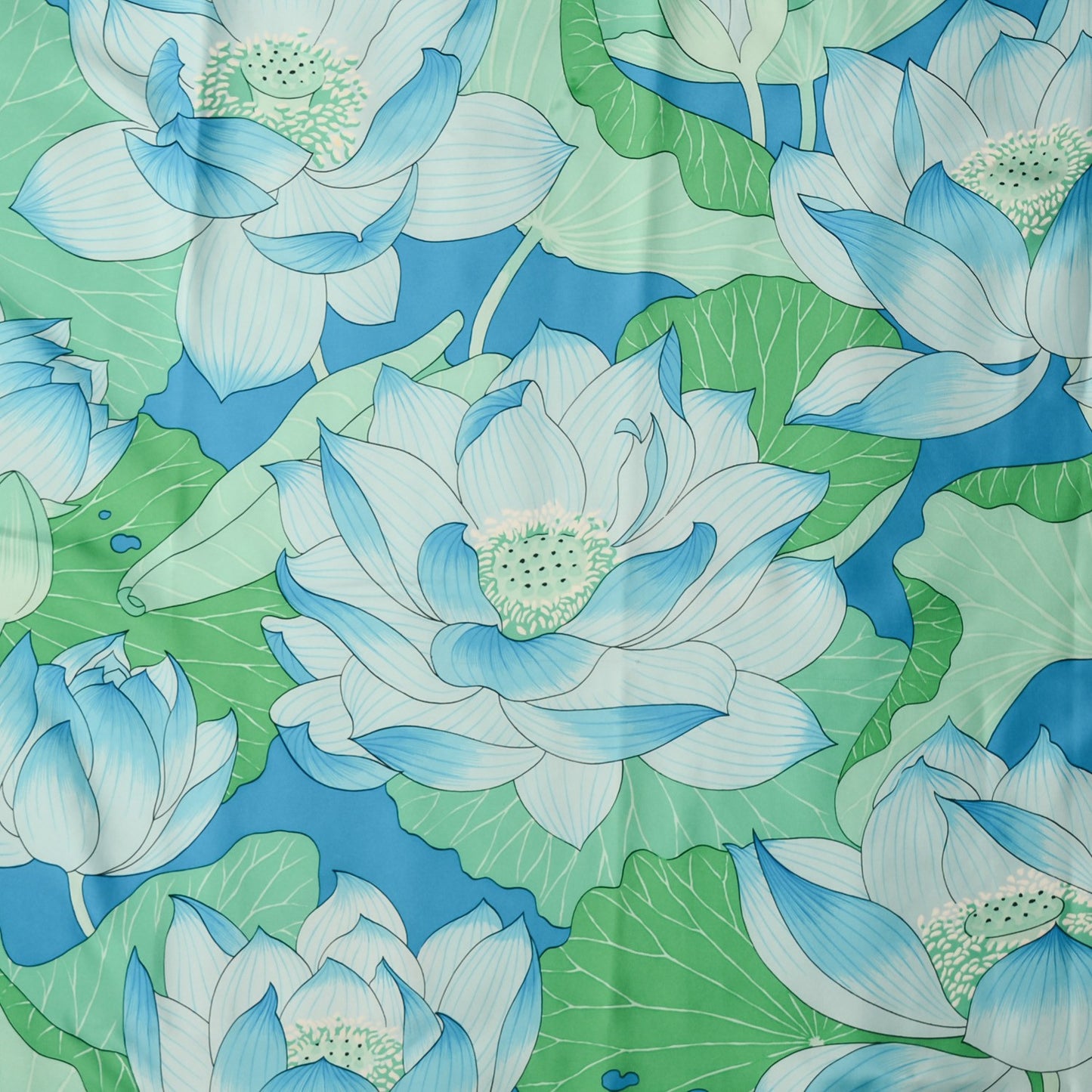 Silk Fleurs de Lotus Scarf 90