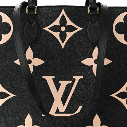 Louis Vuitton Empreinte Monogram Giant Onthego GM Black Beige 7 of 9