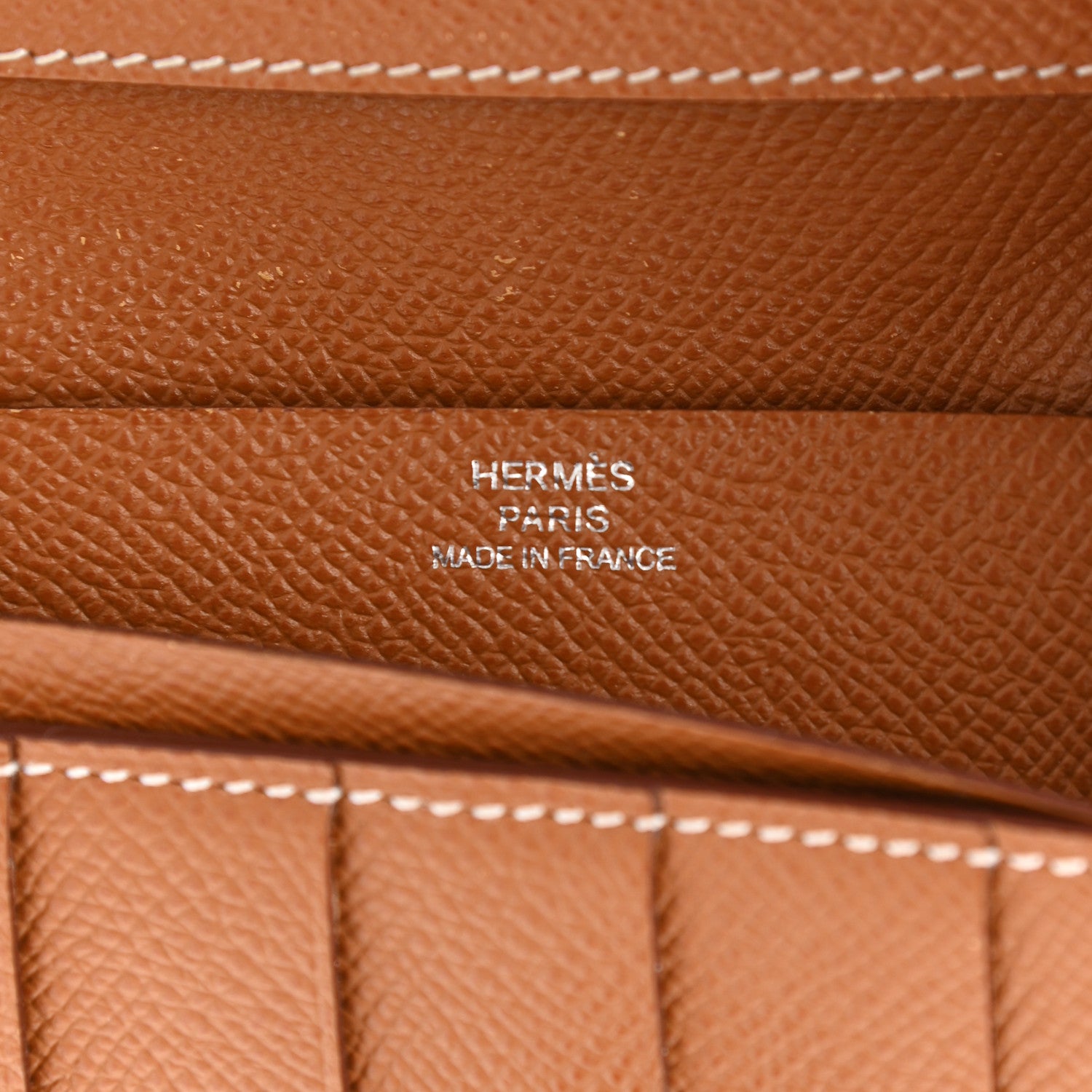 Hermes Epsom Bearn Gusset Wallet Gold 6 of 15