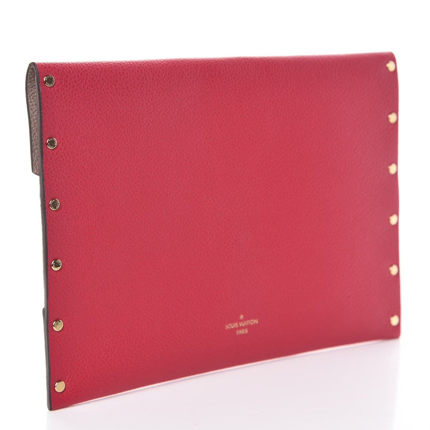 Cuir Rivets Enveloppe Fuchsia