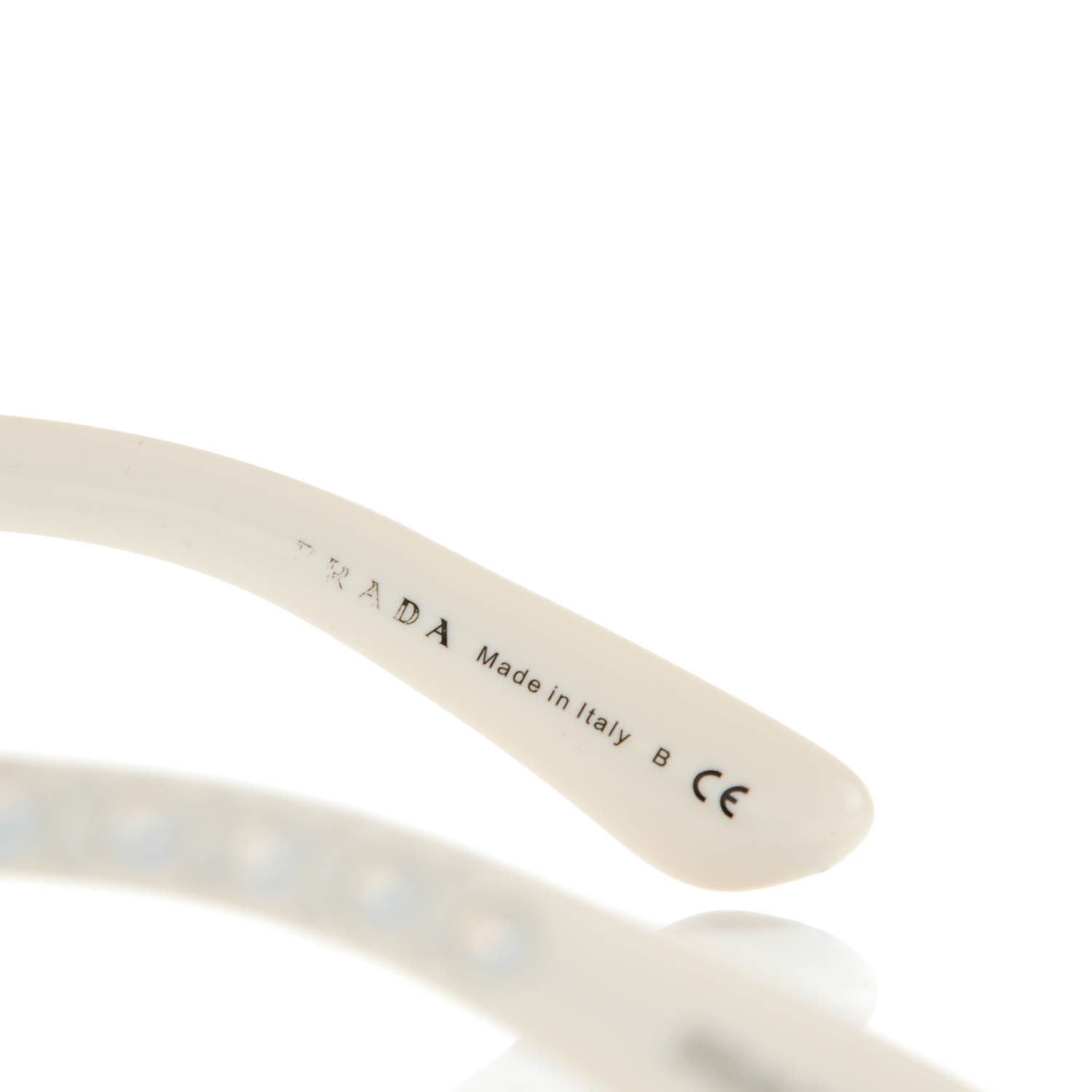 Prada Crystal Baroque Sunglasses SPR 31P White 3 of 4