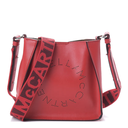 Stella McCartney Eco Alter Nappa Perforated Logo Tiny Crossbody Lover Red 1 of 9