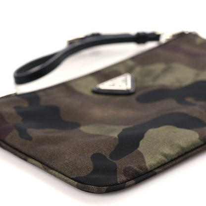 Prada Tessuto Nylon Saffiano Wristlet Mimetico 8 of 9