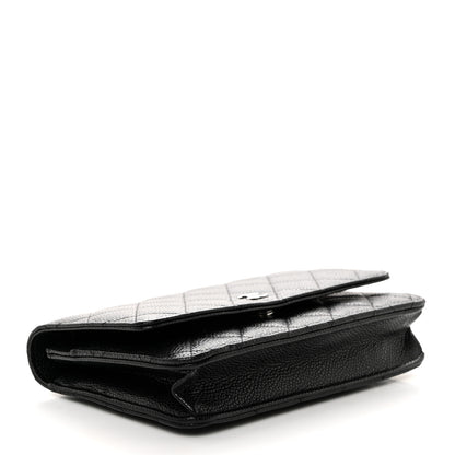 Chanel Caviar Quilted Wallet On Chain WOC Black 4 of 11