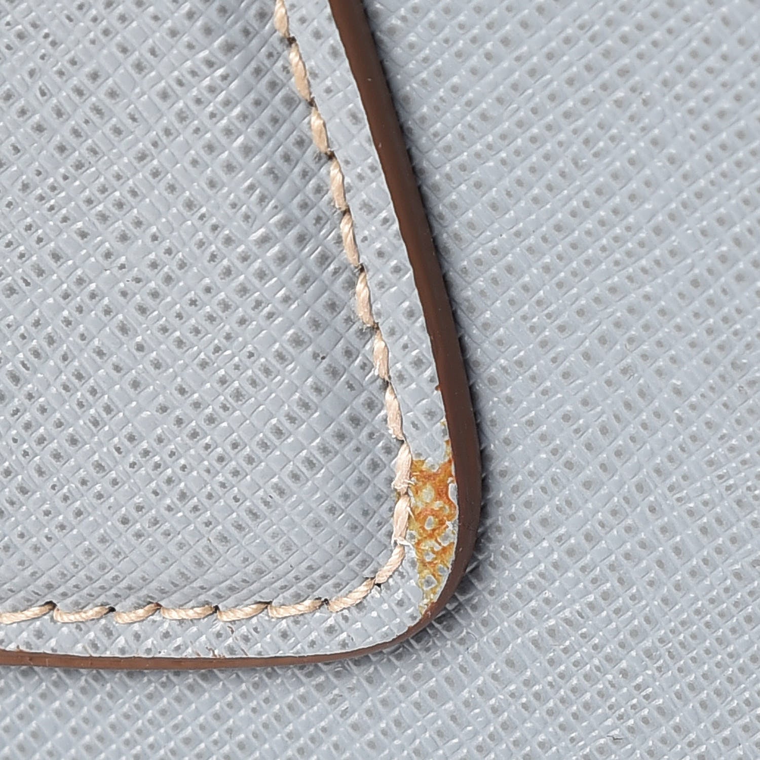 Prada Saffiano Lux Medium Bi-Color Tote Lago Talco 10 of 11