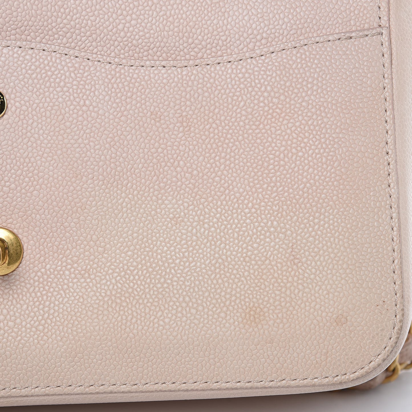Grained Calfskin Jumbo Classic Pure Double Flap Nude