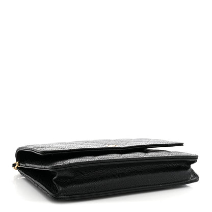Chanel Caviar Quilted Wallet on Chain WOC Black 4 of 12