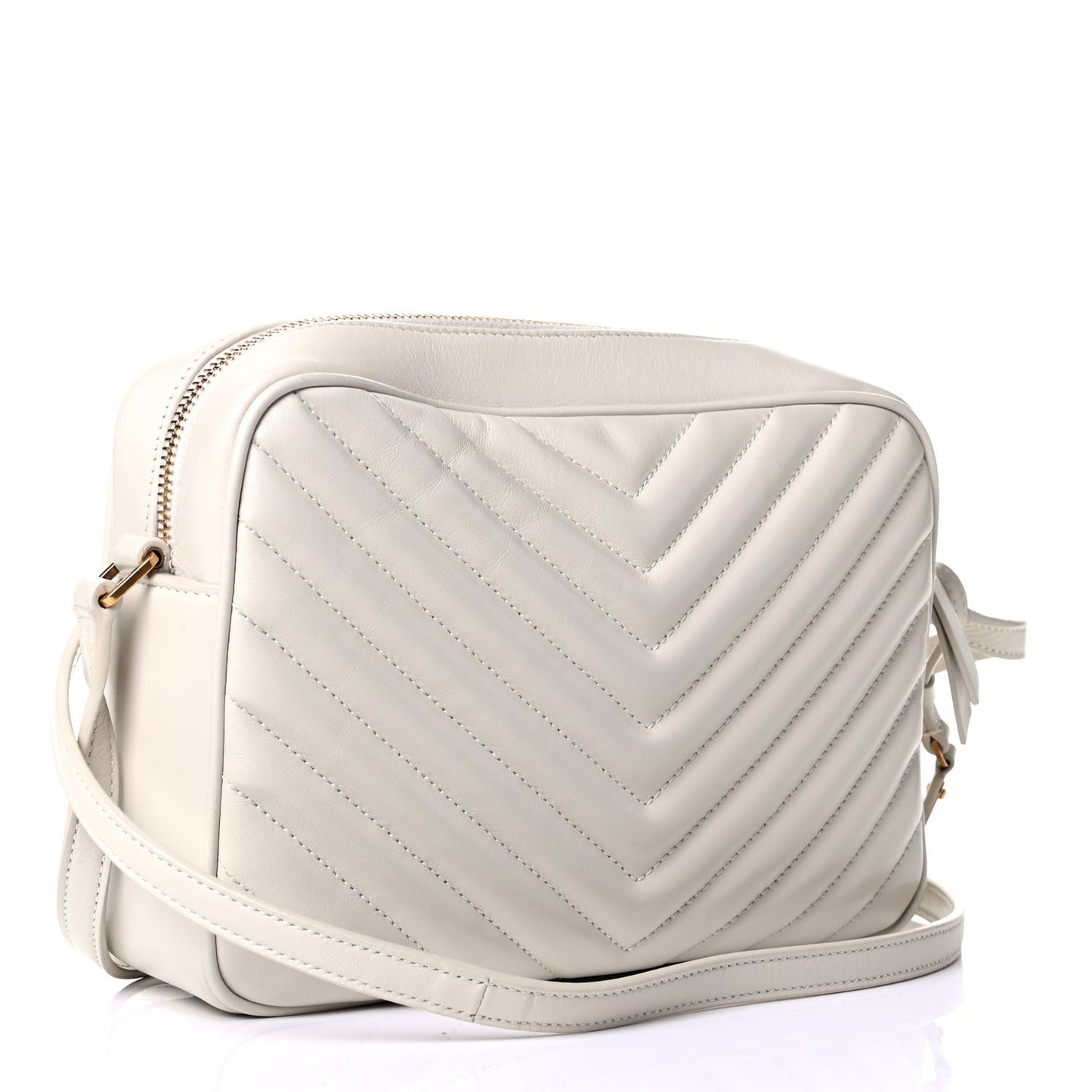 Calfskin Matelasse Monogram Lou Camera Bag Crema Soft