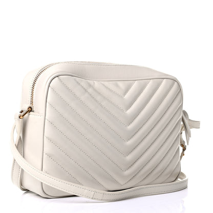 Saint Laurent Calfskin Matelasse Monogram Lou Camera Bag Crema Soft 2 of 6