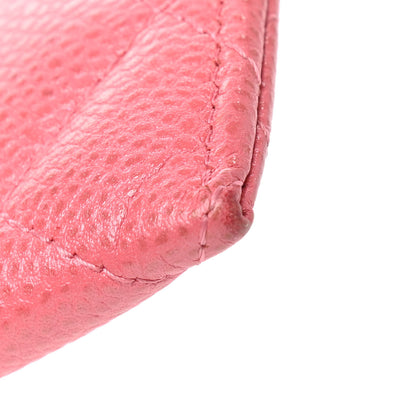 Chanel Caviar Quilted Card Holder Pink 12 of 14